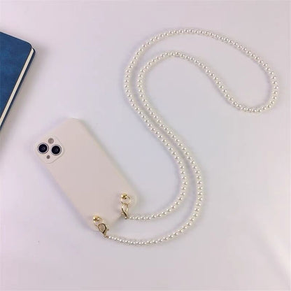 Crossbody Pearl Chain Phone Case I Protective Case