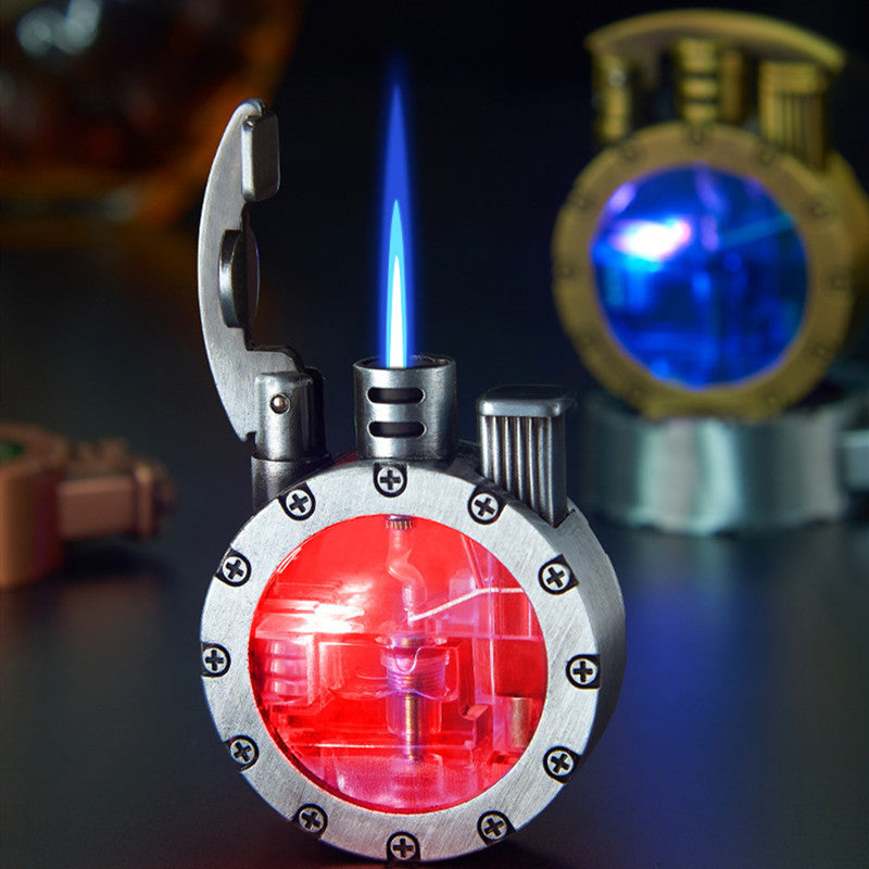 Creative Transparent Luminous Gas Bin Gas Lighters