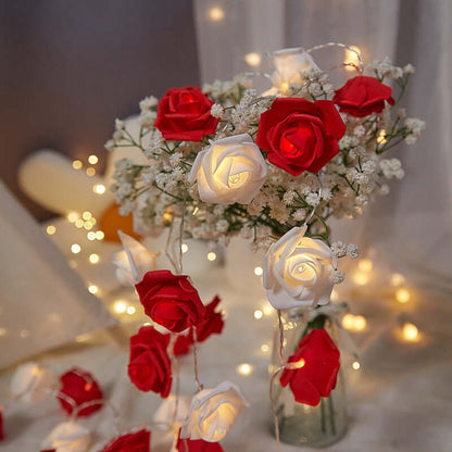 LED Rose Small Colored Lights Indoor - Perfect Holiday Decor