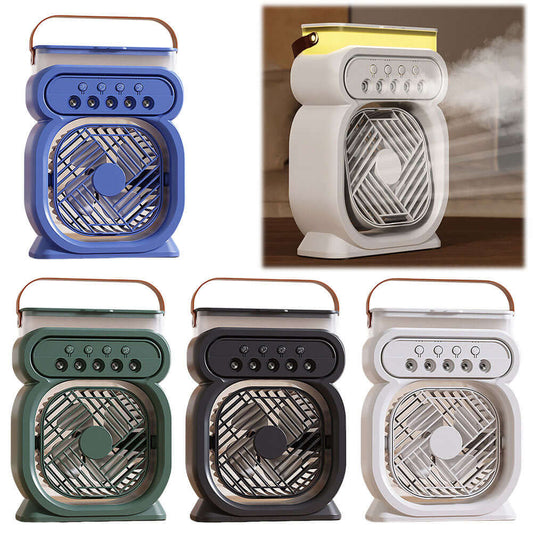 3 In 1 Portable Air Conditioner Evaporative Air Cooler LED Night Lights 3 Speeds Humidifier Fan For Home Office
