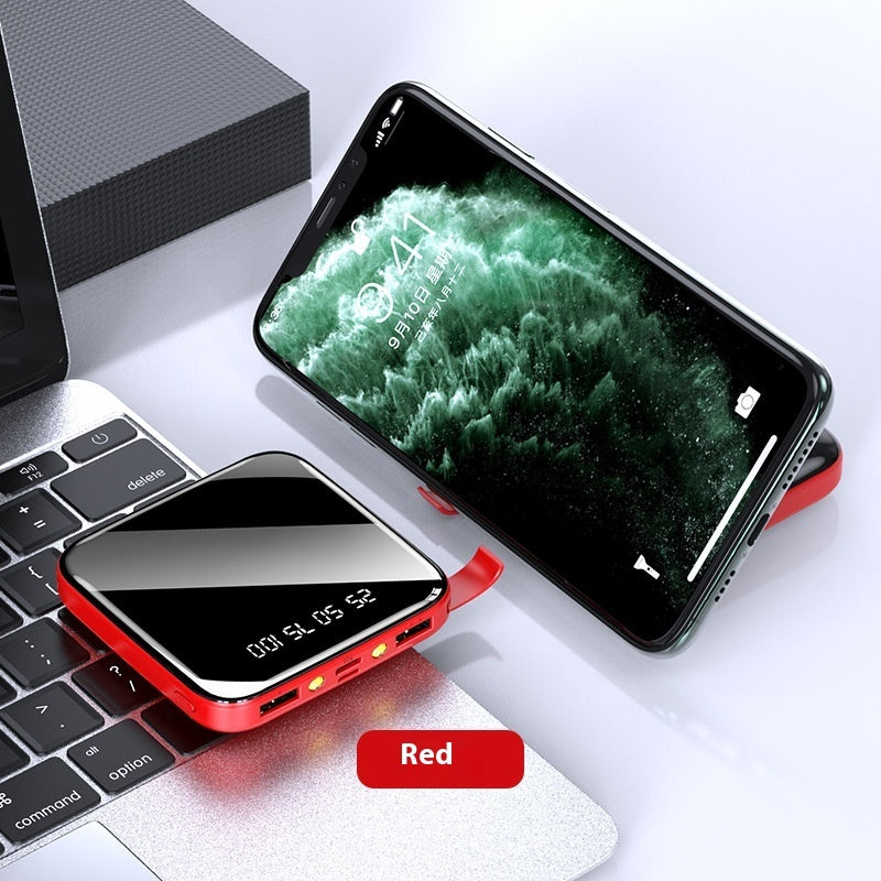 Mirror Mini Power Bank 20000 MA Small And Large Capacity Mobile Power Supply