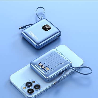 Mini-portable With Cable 20000 MA Power Bank PD225W Mobile Power Supply