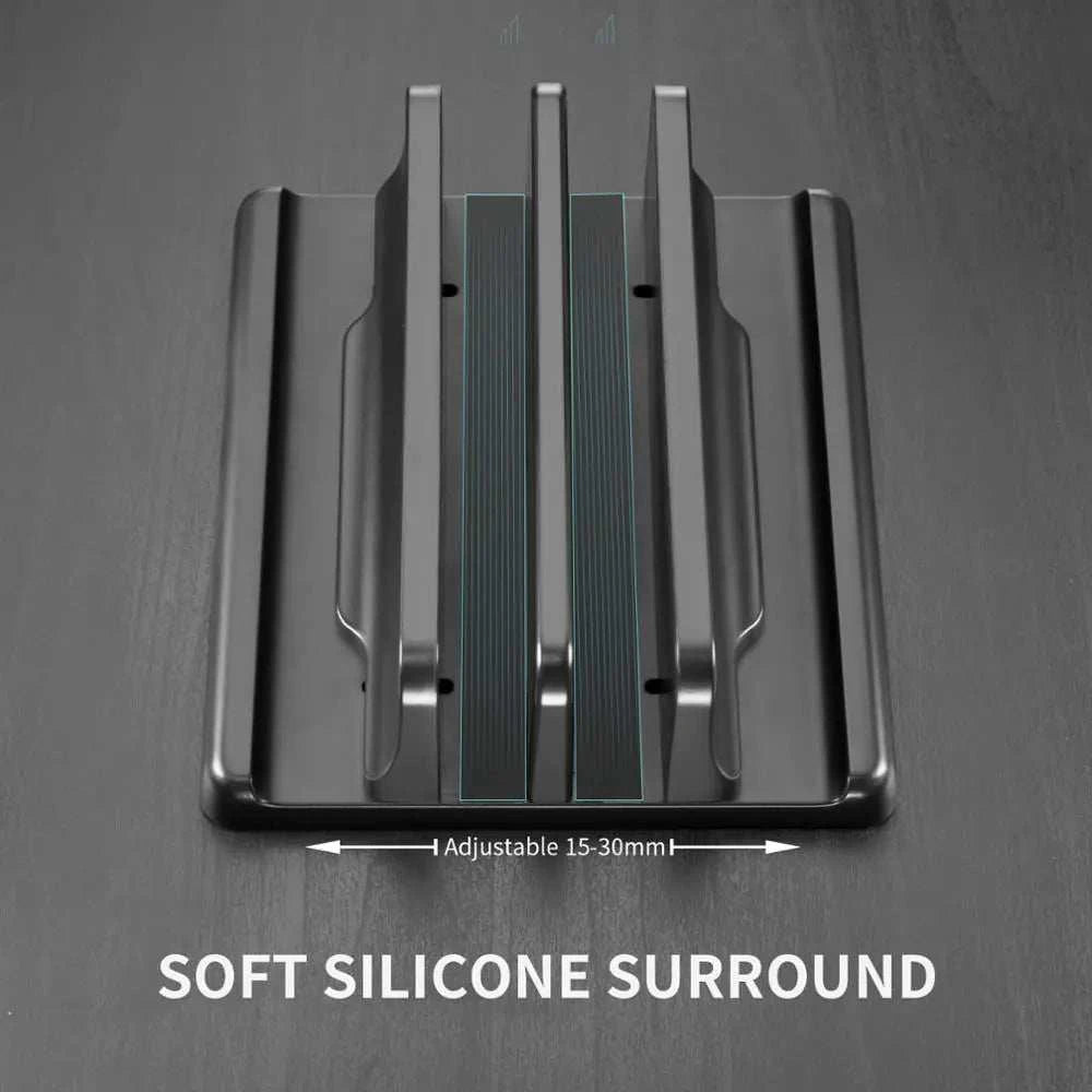 Adjustable Vertical Laptop Stand for Macbook and Tablets