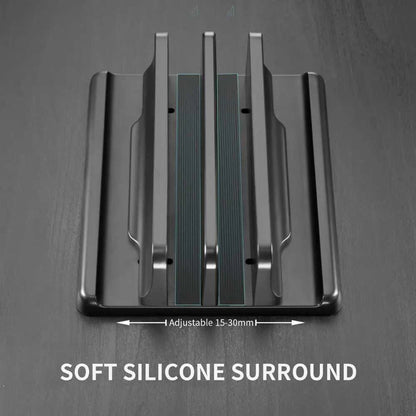 Adjustable Vertical Laptop Stand for Macbook and Tablets