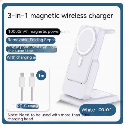 Magnetic Bracket Three In One Wireless Charger