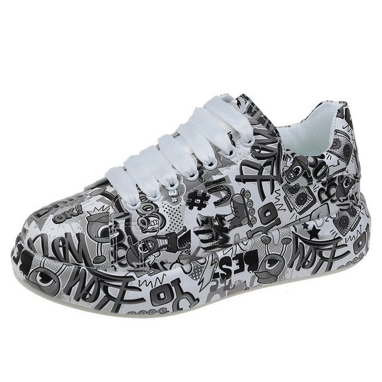 New Style Women's Shoes Graffiti Sneakers Casual Sports