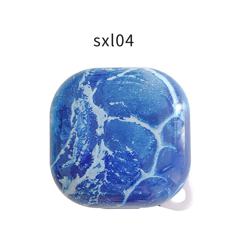 For Buds Live Pro Headphone Cover Buds Plus Marble Water Decal PC Hard Shell Case