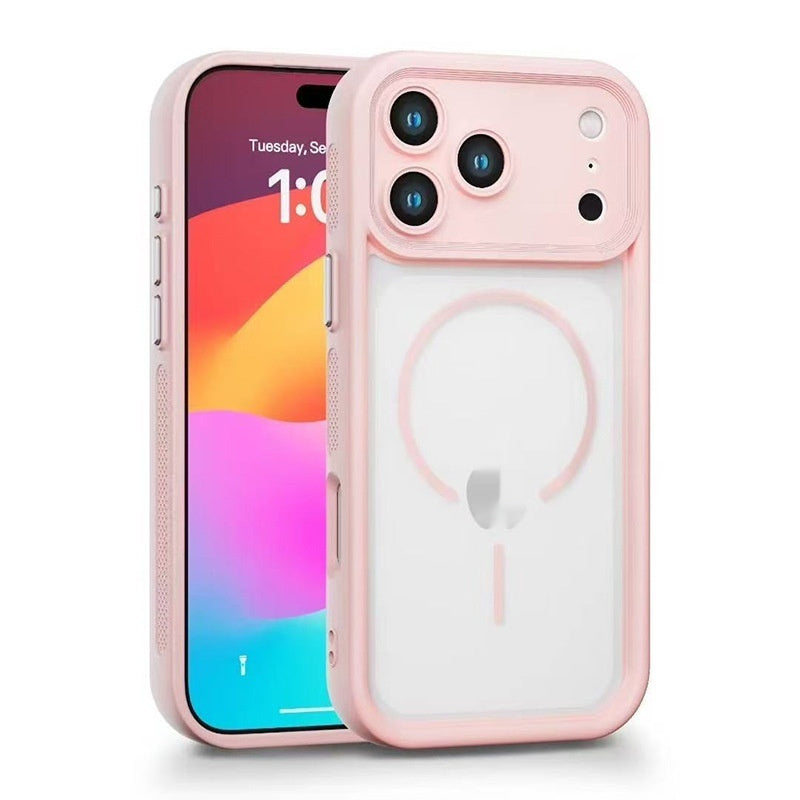 Suitable For 17 Phone Case Frosted Magnetic Skin-absorbing Soft Cover