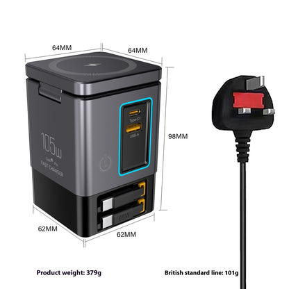 105W Multifunctional Magnetic Wireless Gallium Nitride Charger