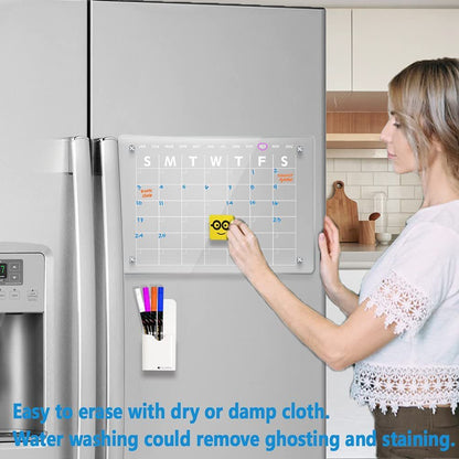 Transparent Plexiglass Cut Refrigerator Sticker