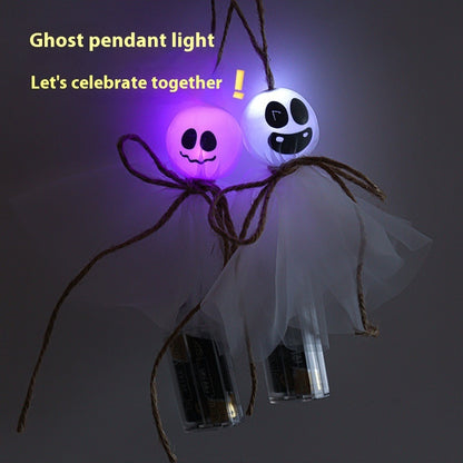 Halloween Ghost Dress Up Venue Layout Colorful Lights Led Lighting Chain