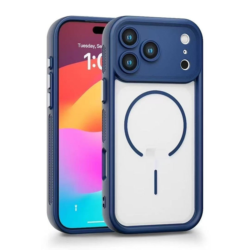 Suitable For 17 Phone Case Frosted Magnetic Skin-absorbing Soft Cover