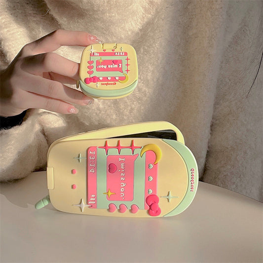 Custard English Flip Wireless Bluetooth Earbuds Case