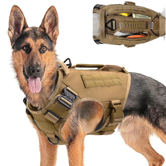 Tactical Dog Harness | Durable All-Season Nylon Harness for Dogs