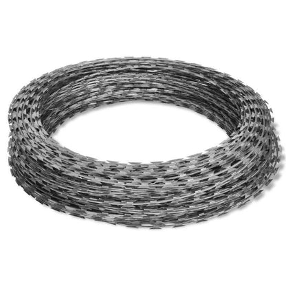 304 stainless steel rust-proof blade barbed wire coil for fencing and security
