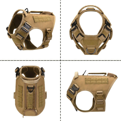 Tactical dog harness nylon solid color breakaway basic halter design for all seasons