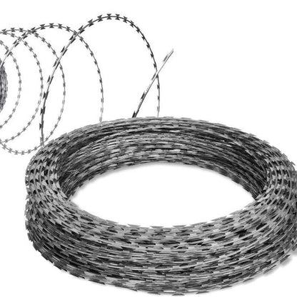 304 stainless steel rust-proof barbed wire coil for fencing and security