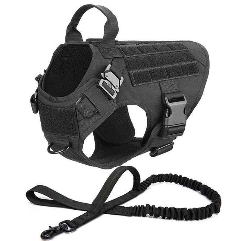 Metal Buckle Tactical Dog Harness & Lead-7