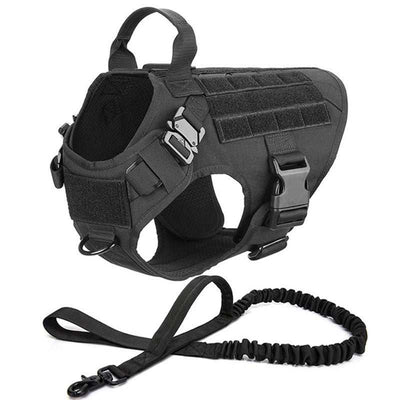 Metal Buckle Tactical Dog Harness & Lead-7