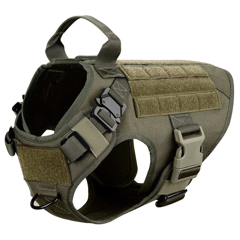 Metal Buckle Tactical Dog Harness & Lead-15