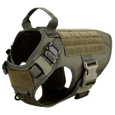 Metal Buckle Tactical Dog Harness & Lead-15