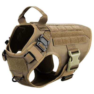 Metal Buckle Tactical Dog Harness & Lead-9