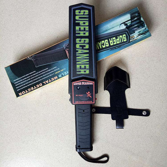 High precision hand-held security scanner with sound and vibration alarm for metal detection at checkpoints