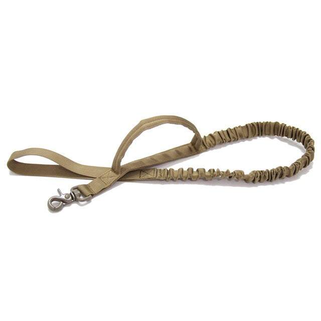 Durable tactical dog harness leash made of nylon with breakaway feature