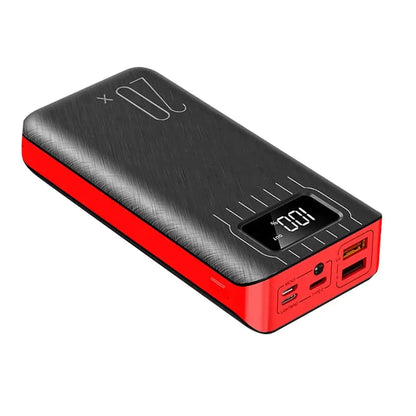 Dual USB 20000mAh Power Bank with LED