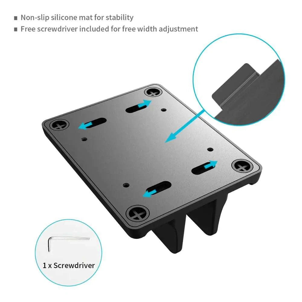 Adjustable Vertical Laptop Stand for Macbook and Tablets